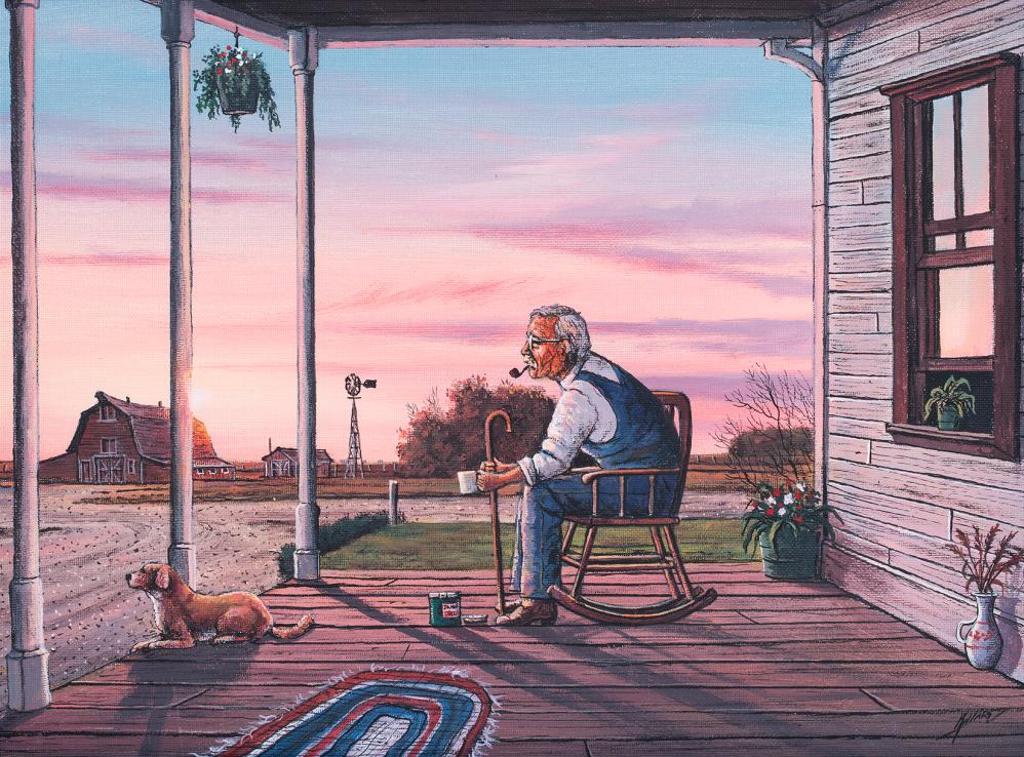 Bob Millard (1947-2014) - Untitled - Watching the Sunset