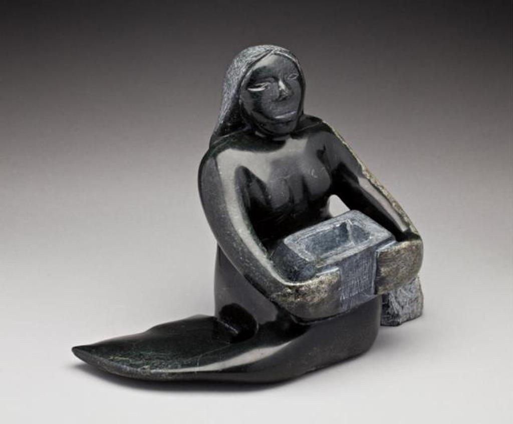 Oviloo Tunnillie (1949-2014) - Sea Goddess with Pot, ca. 2004