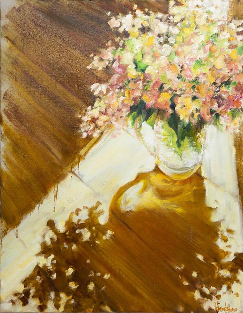 Kathy Bradshaw (1961) - Hydrangeas in Glass Pitcher #2