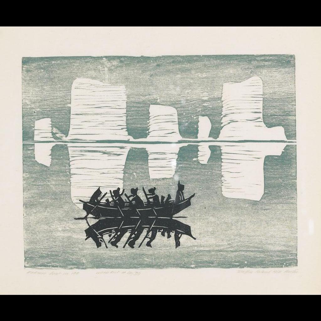 James Archibald Houston (1921-2005) - Eskimo Boat In Ice
