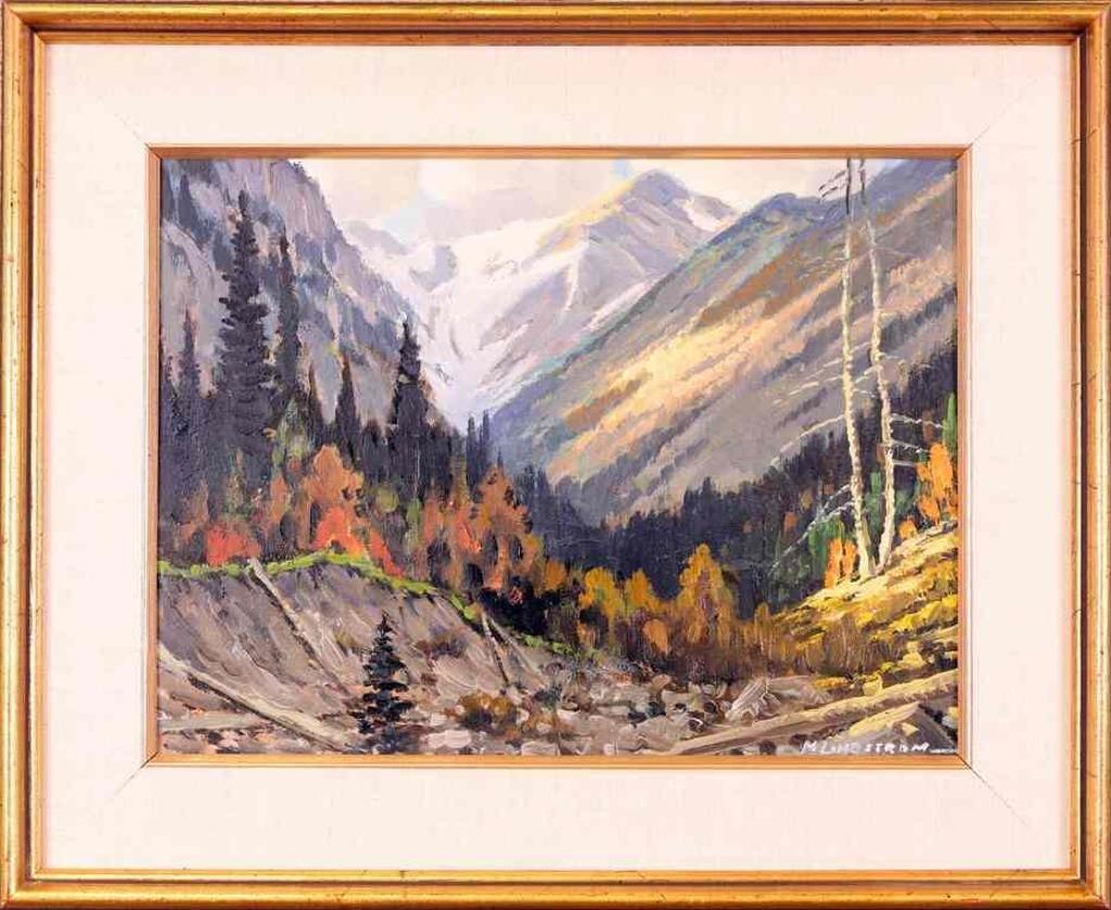 Matt Lindstrom (1890-1975) - Untitled, Autumn in the Mountains