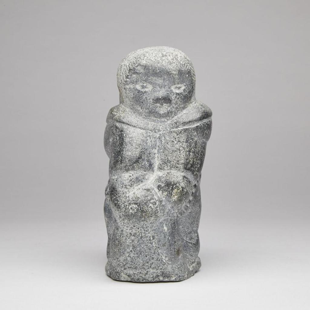 Mary Okara Inukpuk (1930) - Woman With Skin And Child In Her Amaut