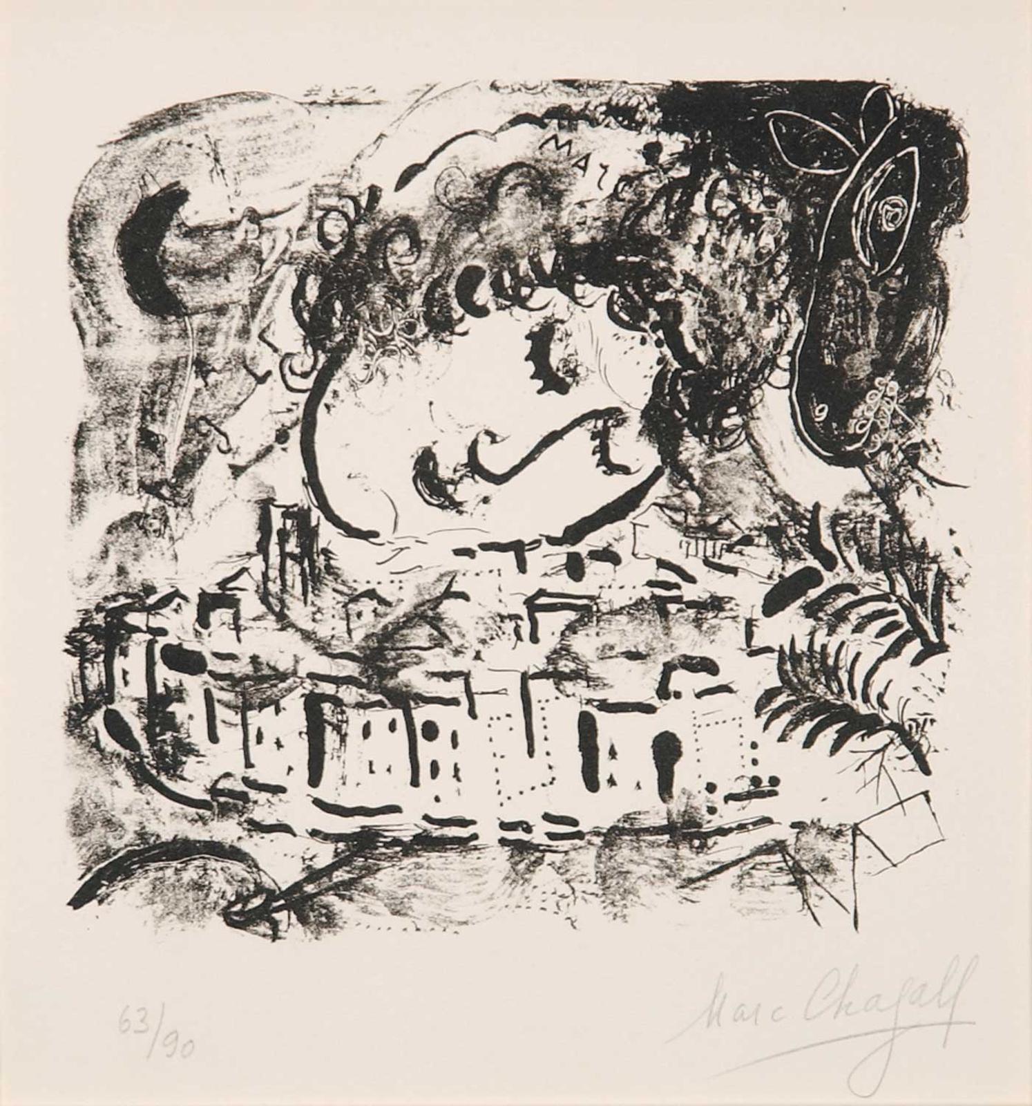 Marc Chagall (1887-1985) - Le Village, Paris  #63/90