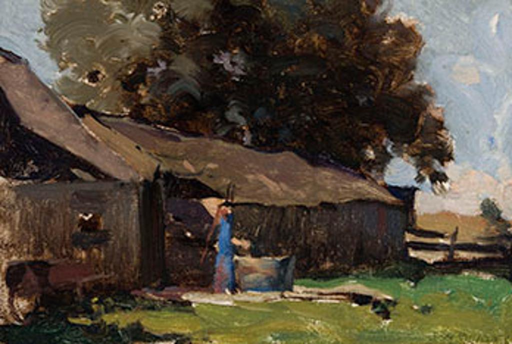 John William (J.W.) Beatty (1869-1941) - Barn in Summer