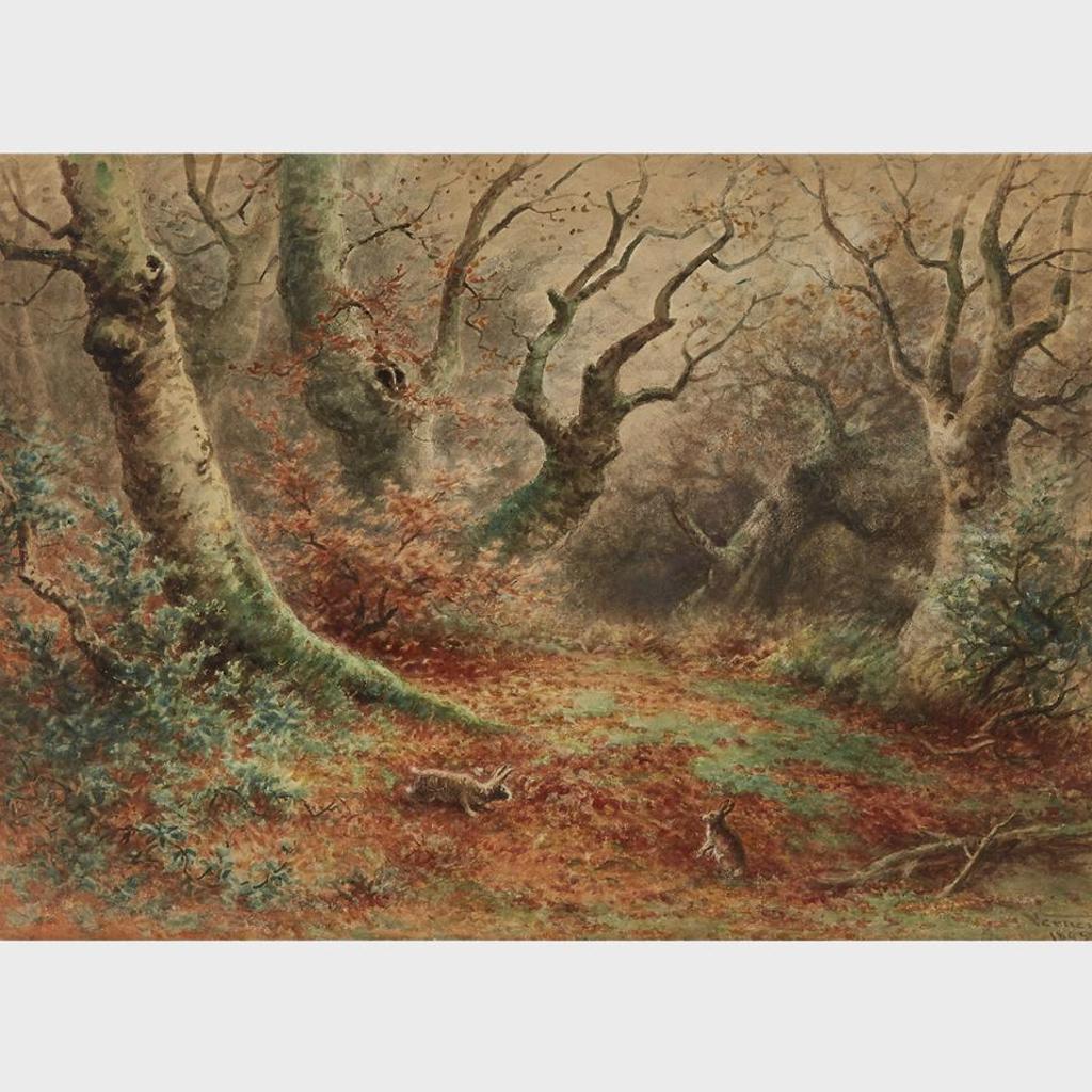 Frederick Arthur Verner (1836-1928) - Autumn - Beech Woods