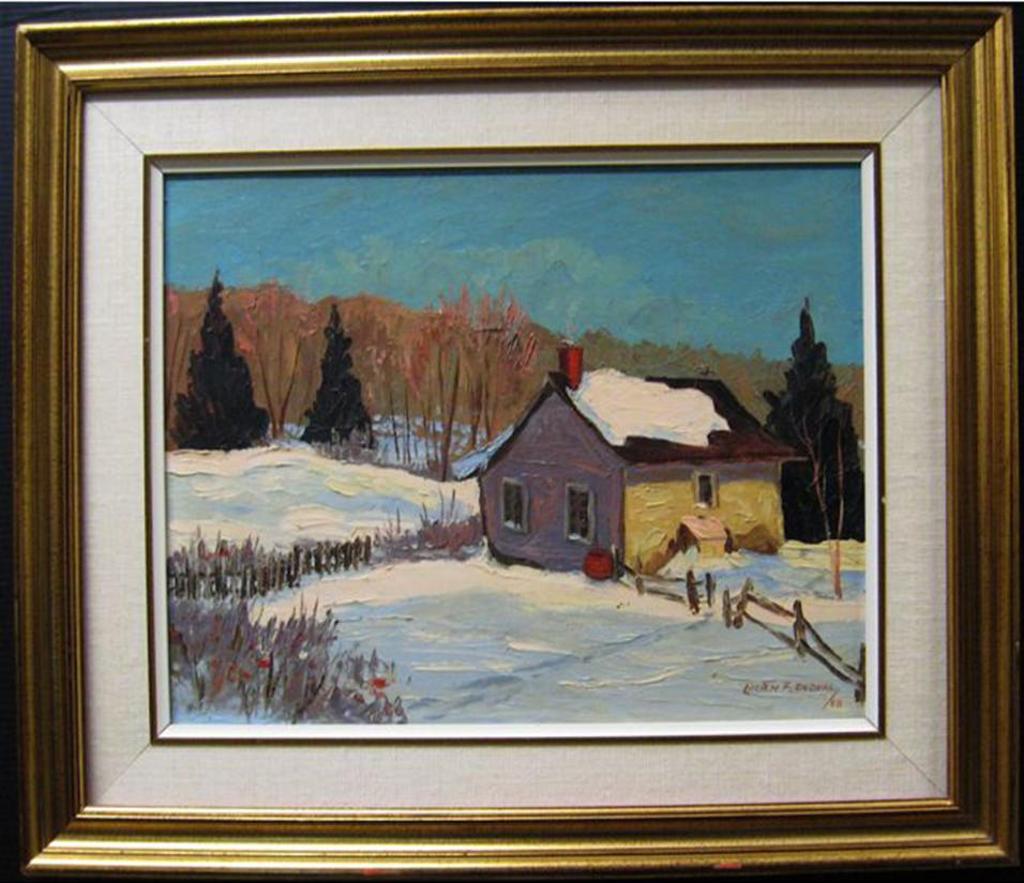 Lucien Frederick de Dual (1927-2010) - Untitled (Laurentian Cottage In Winter)