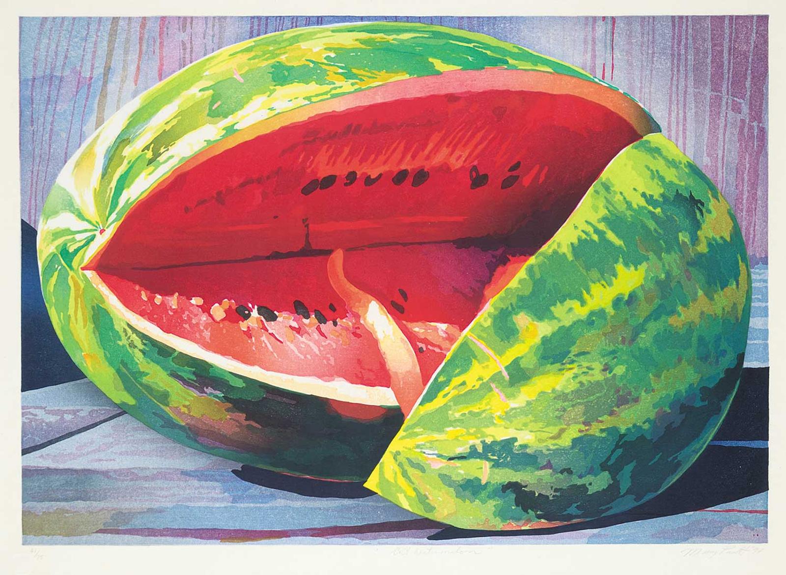 Mary Frances West Pratt (1935-2018) - Cut Watermelon  #61/75