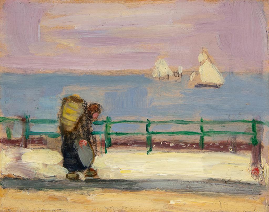 James Wilson Morrice (1865-1924) - The Mussel Gatherer, Dieppe (The Surf, Dieppe)
