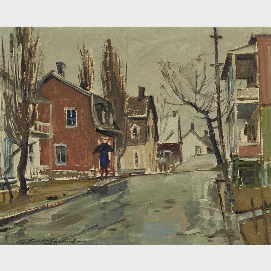 George Lorne Holland Bouchard (1913-1978) - Village Street, Baie St. Paul. P.Q.