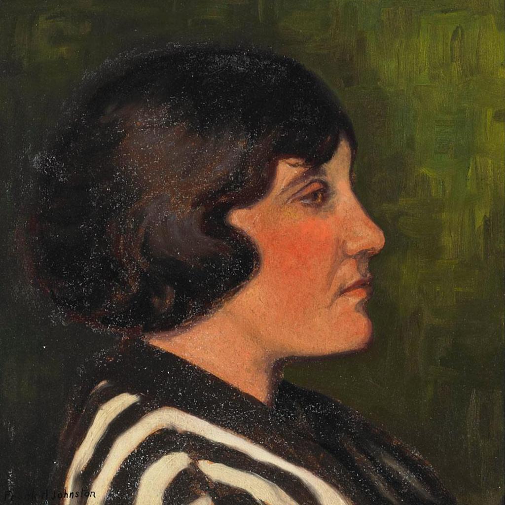 Frank (Franz) Hans Johnston (1888-1949) - Florence, Portrait Of The Artist’S Wife