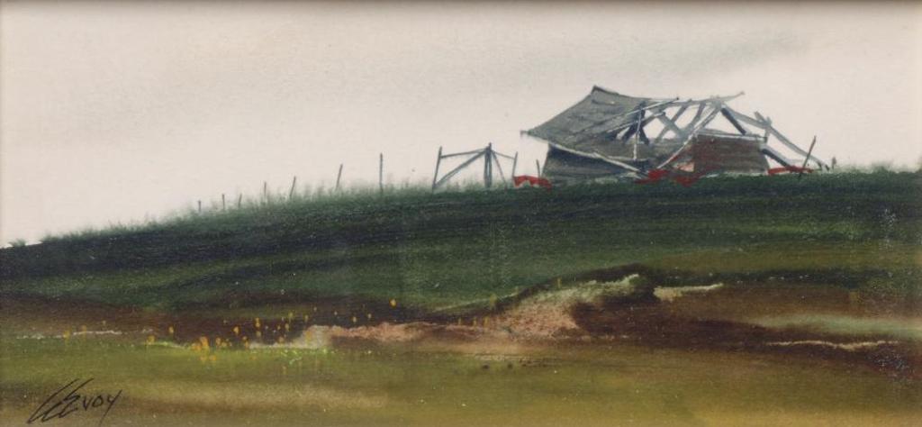 Arthur Evoy (1924-2003) - Untitled - Old Derelict Barn