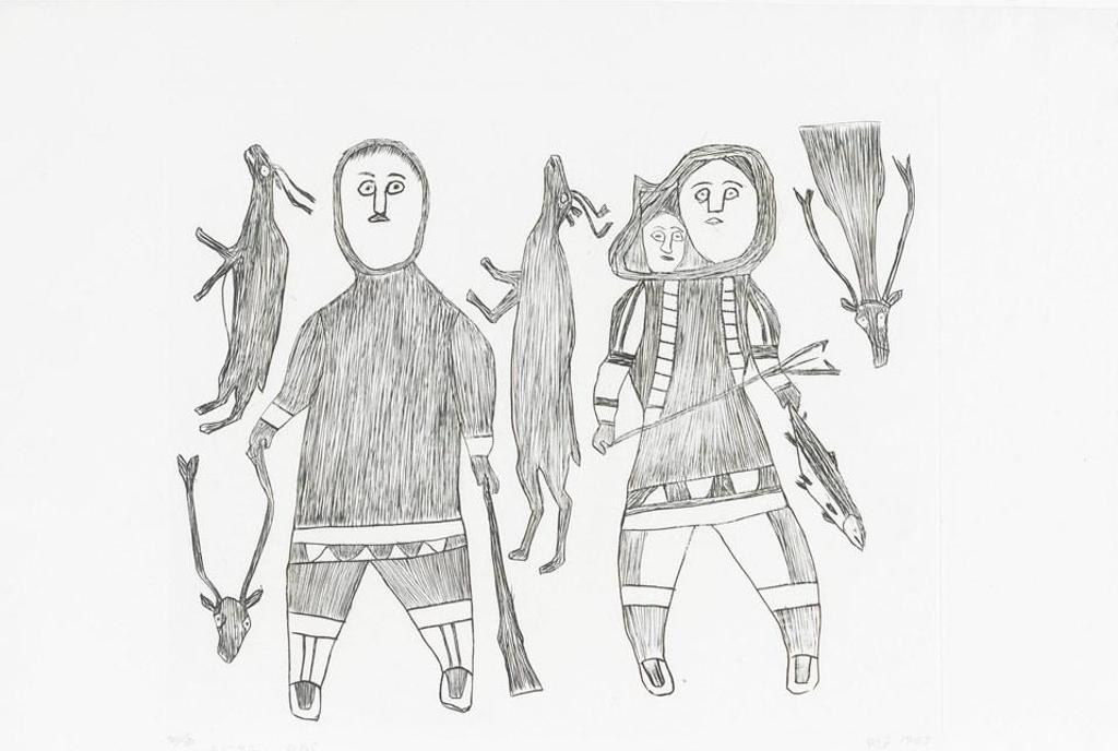 Kiakshuk (1886-1966) - Eskimo Family