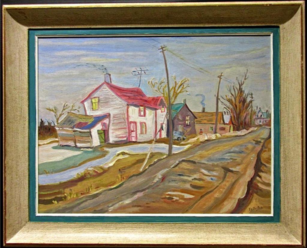 Ralph Wallace Burton (1905-1983) - Village Street, Mountain, Ont.