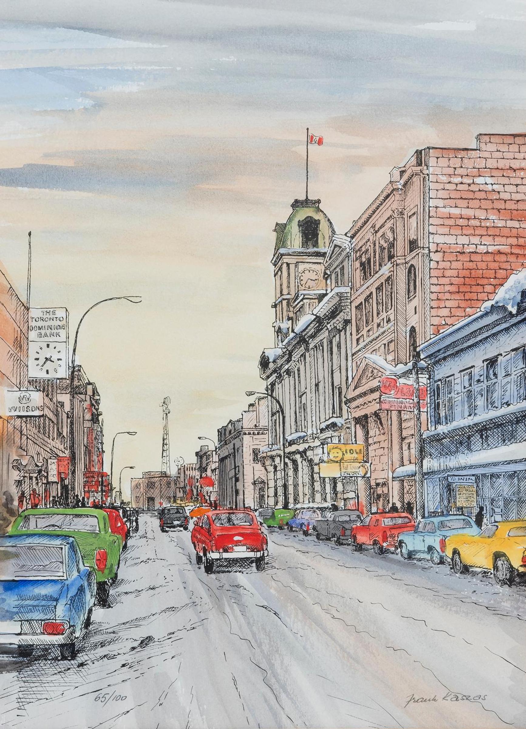 Frank Kaszas (1918-2005) - Downtown Regina, Old City Hall -