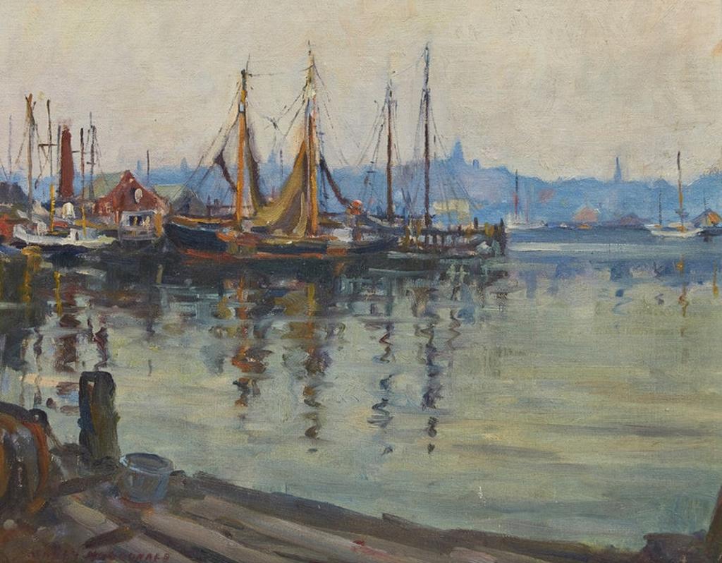 Manly Edward MacDonald (1889-1971) - Sailing Ships in Harbour