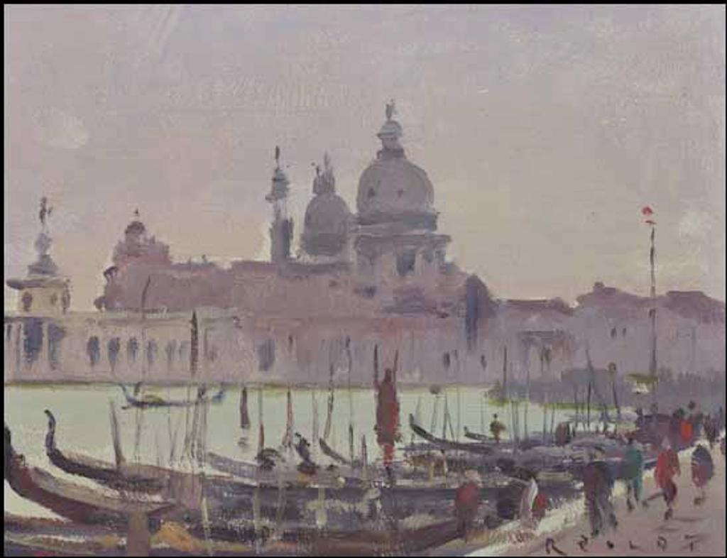 Robert Wakeham Pilot (1898-1967) - Gondolas, Santa Maria della Salute, Venice