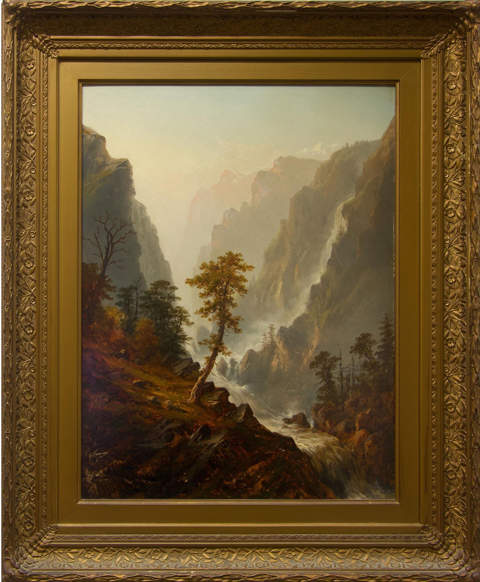 Alexander Francois Loemans (1816-1898) - Untitled (Cascade)