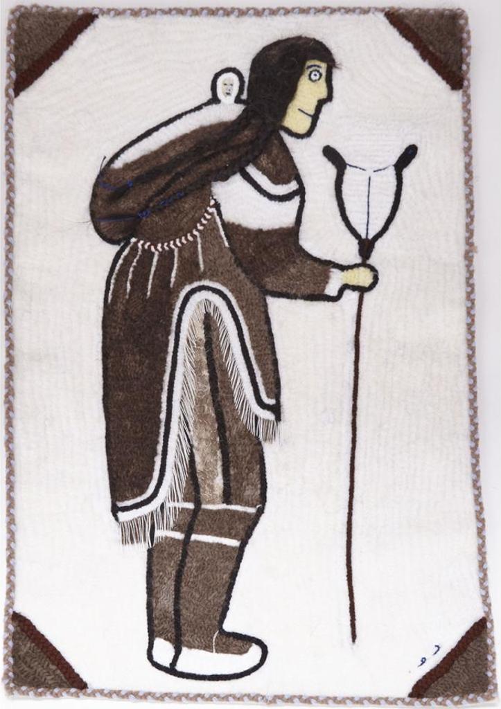 Agnes Nulluq Iqqugaqtuq (1930-2006) - Untitled (Woman Holding Fishing Spear)
