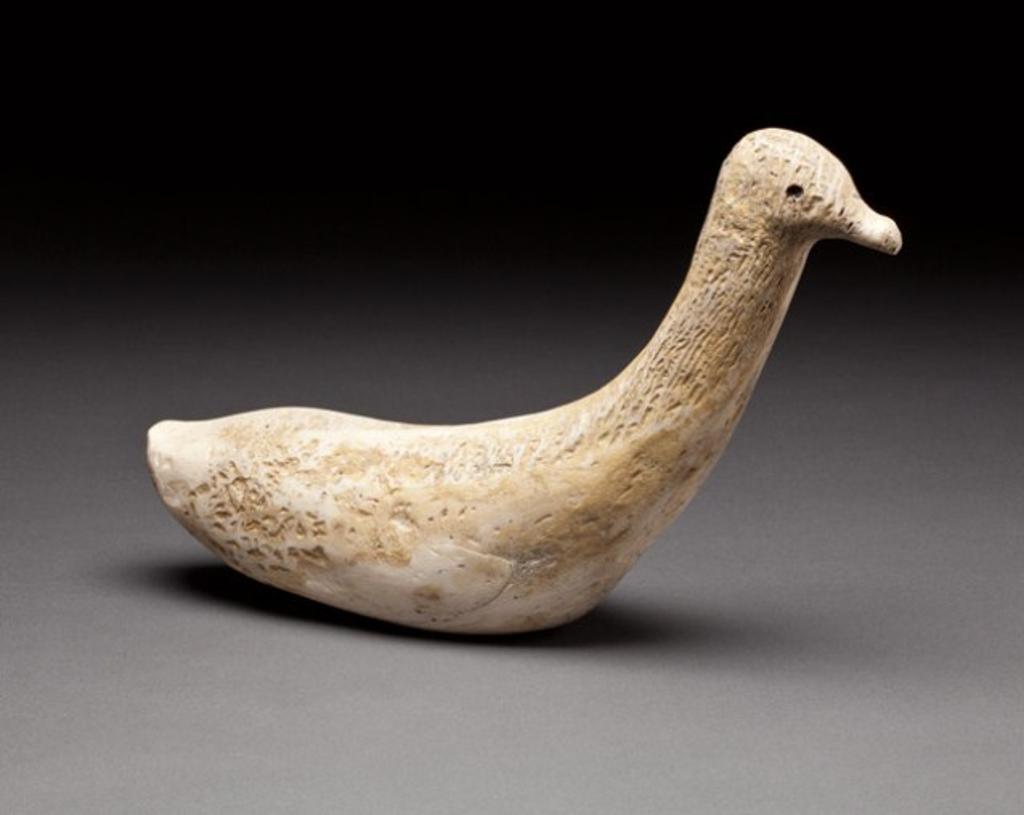 Aggiuq Takunaraq (1911) - Goose, 1969, whale bone, 9.25 x 14 x 3.75 in, 23.5 x 35.1 x 9.5 cm