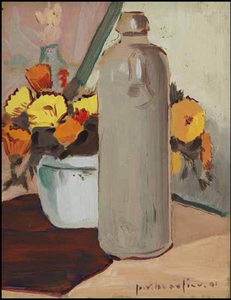 Paul Vanier Beaulieu (1910-1996) - Nature morte au pot et fleurs