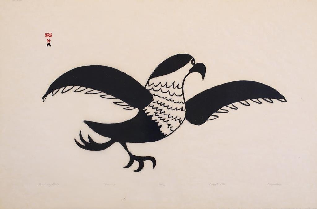 Napatchie Pootoogook (1938-2002) - Running Gull; 1970