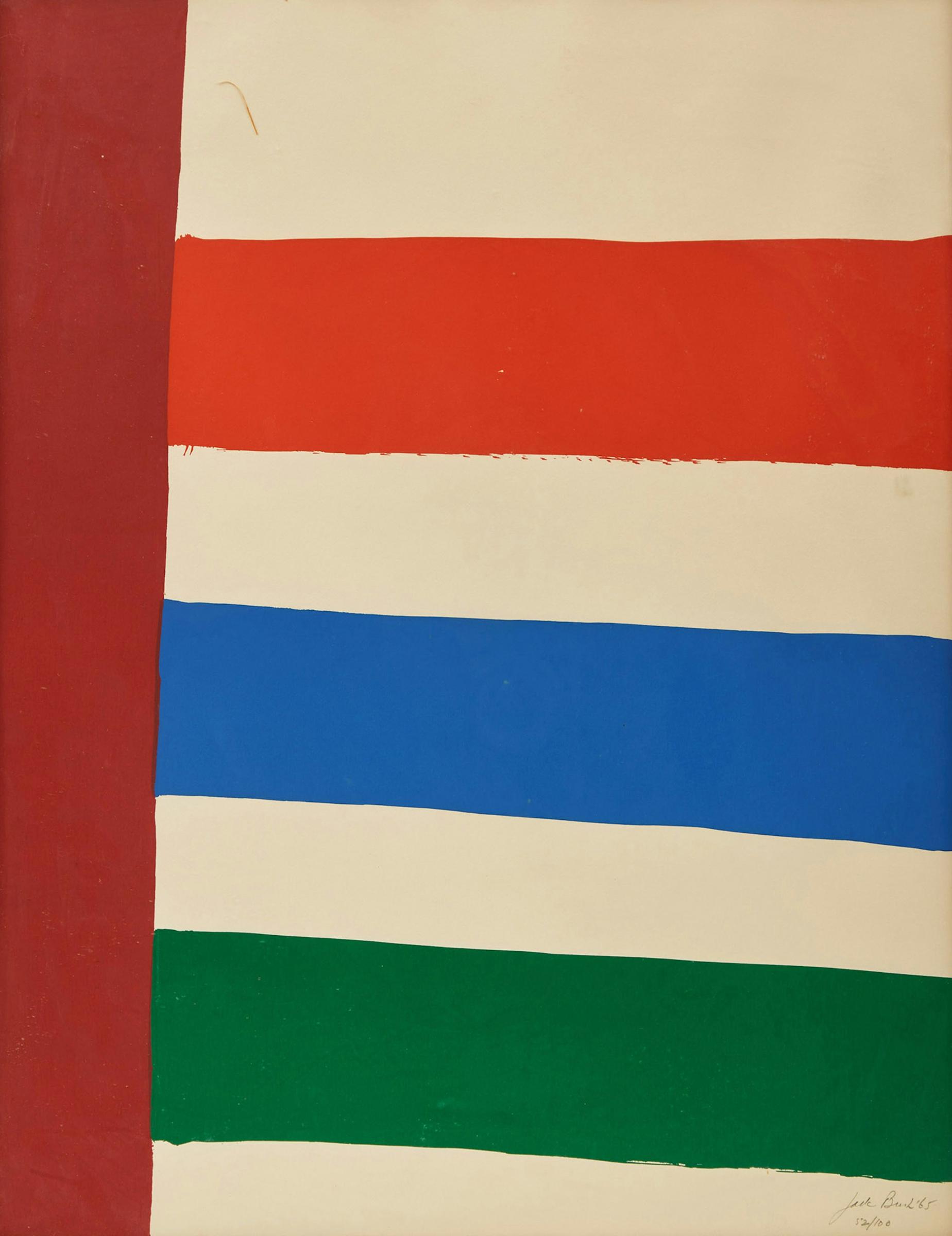 Jack Hamilton Bush (1909-1977) - Stripes to the Right