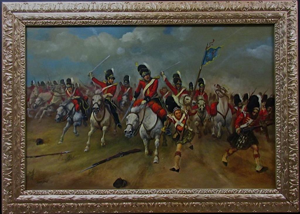 David Jean (1938) - Scots Greys Charge - Battle Of Waterloo