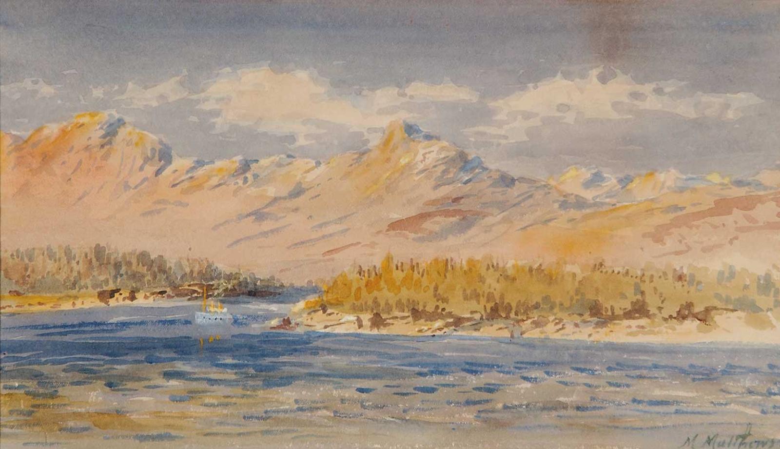 Marmaduke Matthews (1837-1913) - Sunset on the Pacific Coast