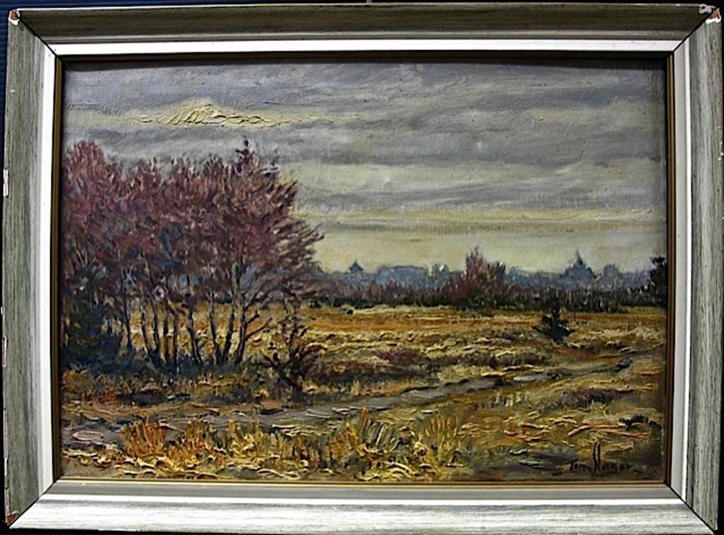 Tom Slager (1918-1994) - Landscape With Distant City
