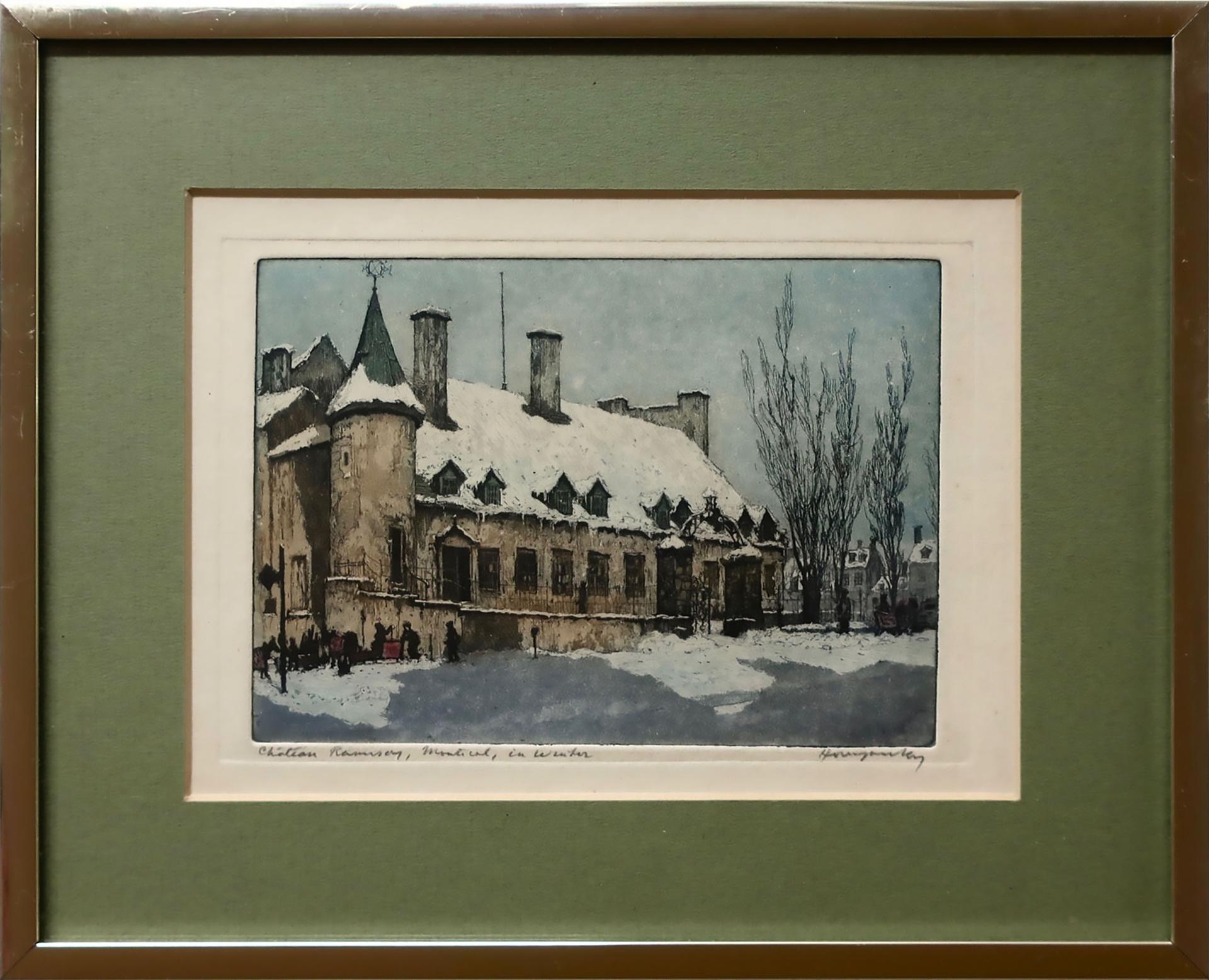 Nicholas Hornyansky (1896-1965) - Château Ramezay, Montreal, In Winter