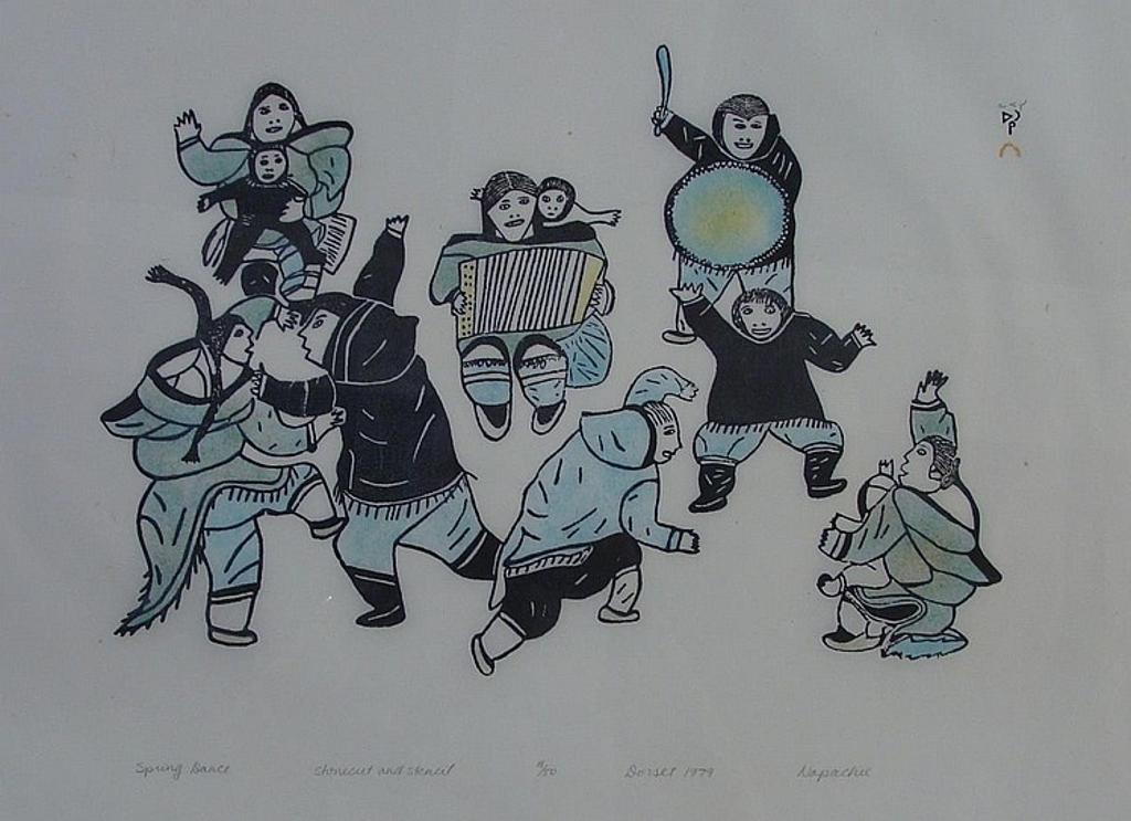 Napatchie Pootoogook (1938-2002) - Spring Dance