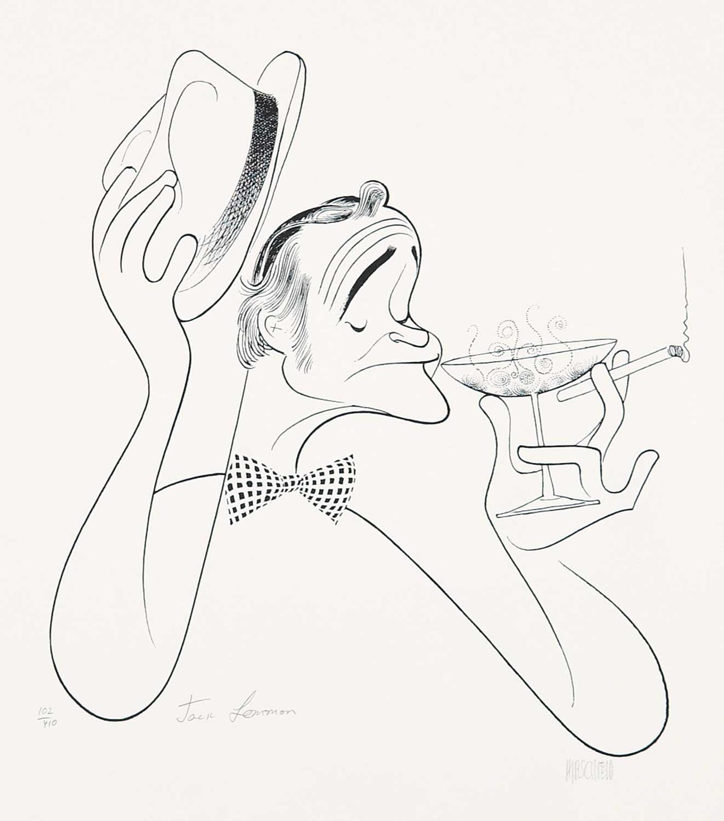 Al Hirschfeld (1903-2003) - Untitled - Jack Lemmon  #102/410