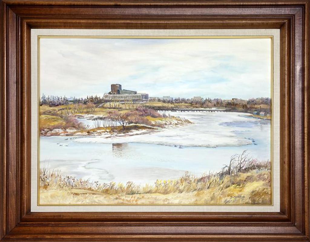 Dorothy Martin (1909-1984) - Spring Breaking on Wascana Lake