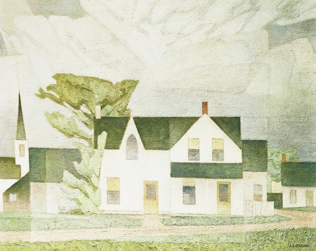 Alfred Joseph (A.J.) Casson (1898-1992) - Autumn Afternoon; Village House; Lake Flurry