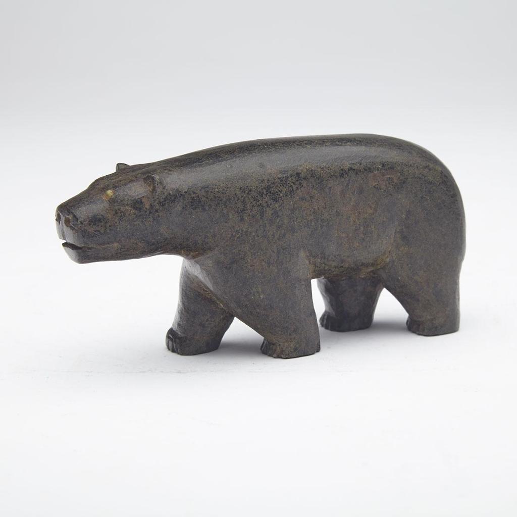 Mark Tungilik (1913-1986) - Prowling Bear With Inset Eyes