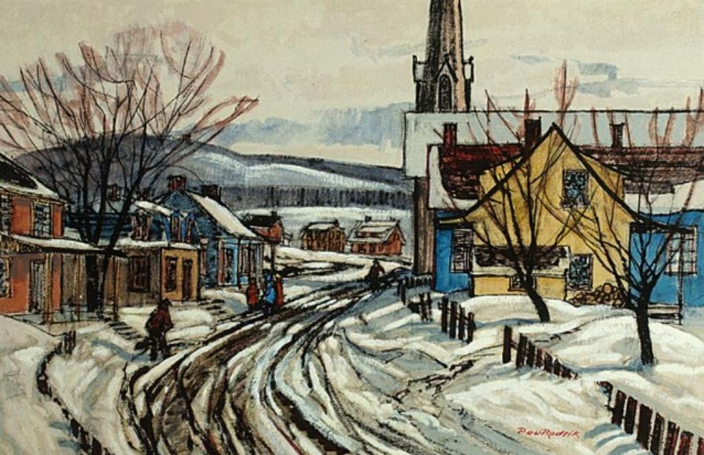 Paul (Johnston) Rodrik (1945-1983) - Village Church, Winter