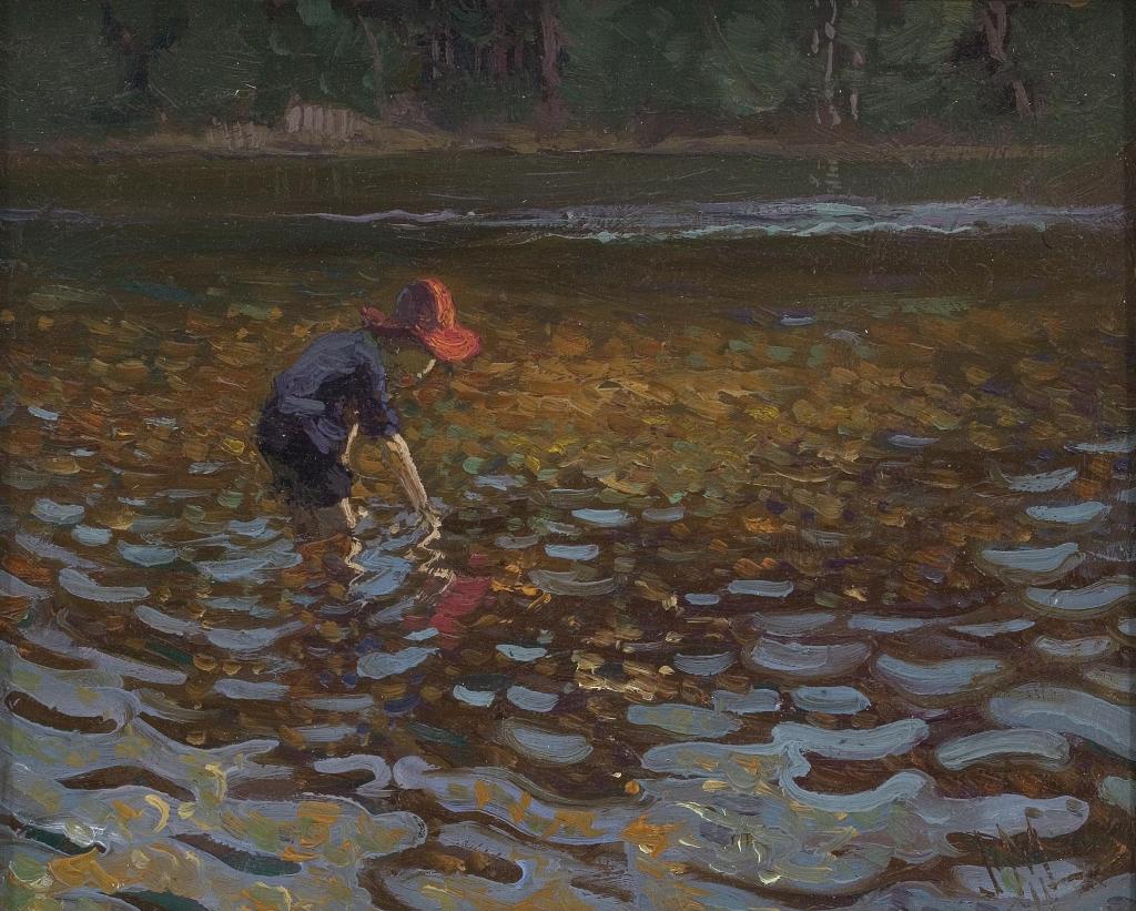 James Edward Hervey (J.E.H.) MacDonald (1873-1932) - T.M. In Gull River