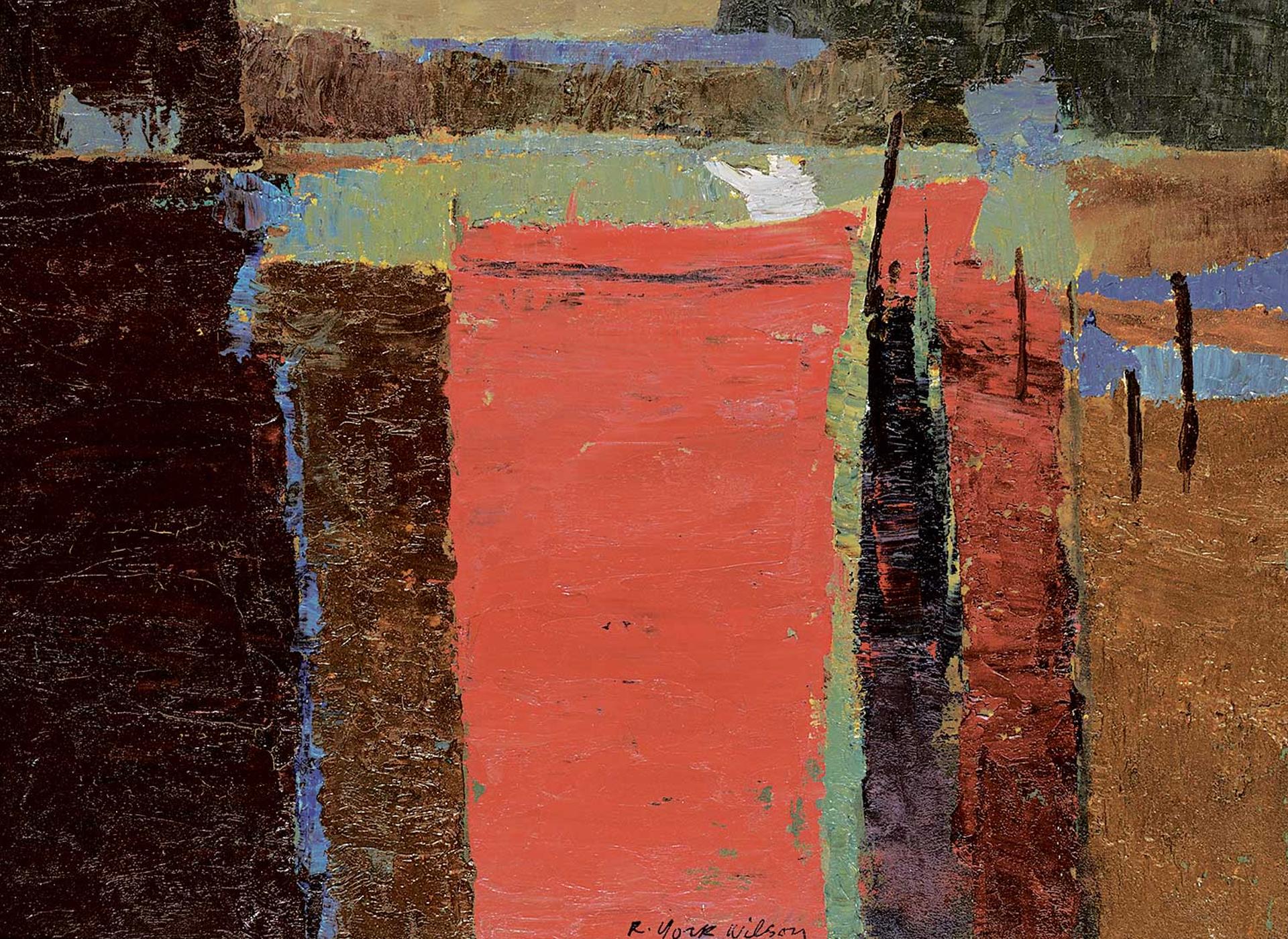 Ronald York Wilson (1907-1984) - Red Boat - Mexico