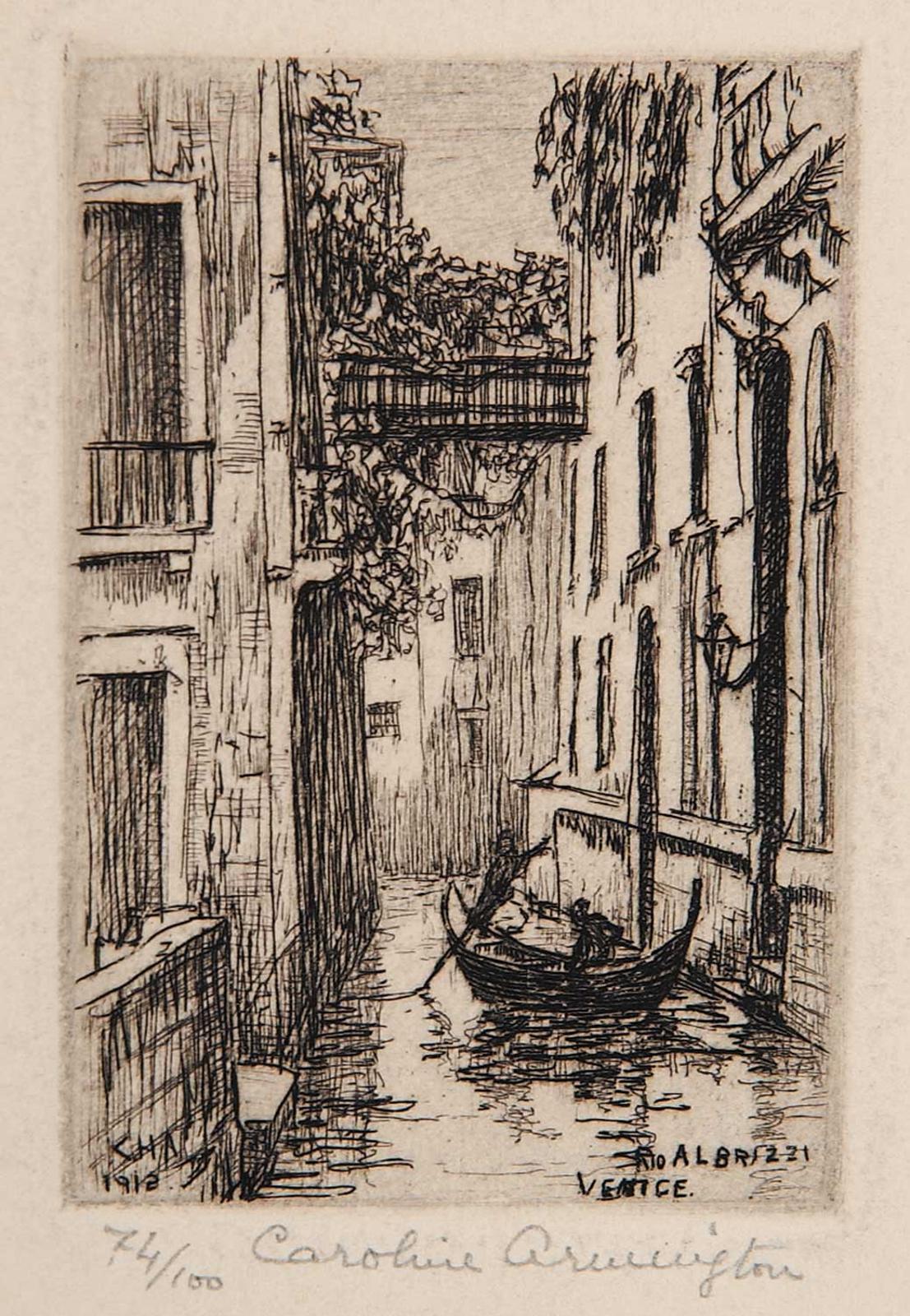 Caroline Helena Armington (1875-1939) - Rio Albrizzi, Venice  #74/100