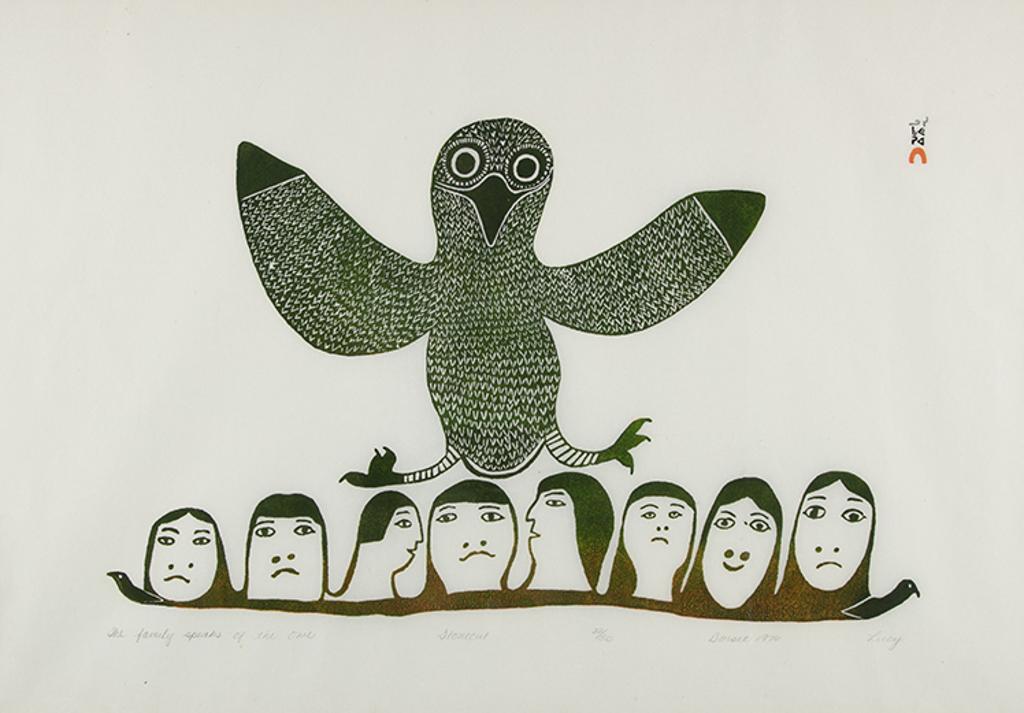Lucy Qinnuayuak (1915-1982) - The Family Speaks of the Owl