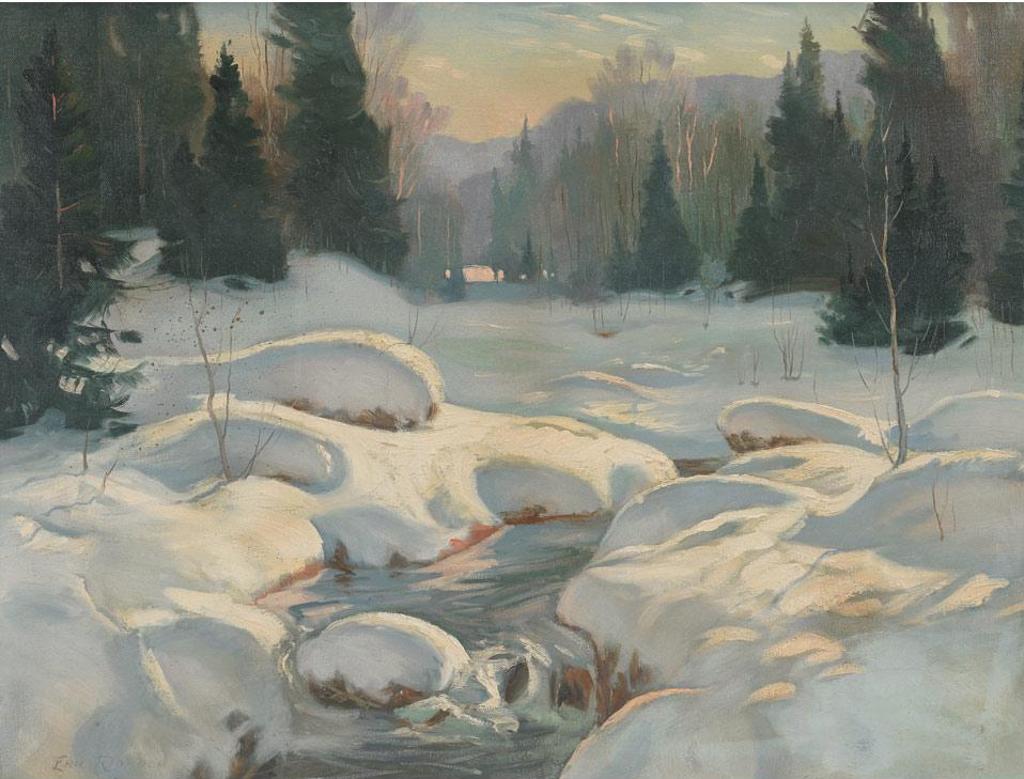 Eric J.B. Riordon (1906-1948) - Winter Sunset
