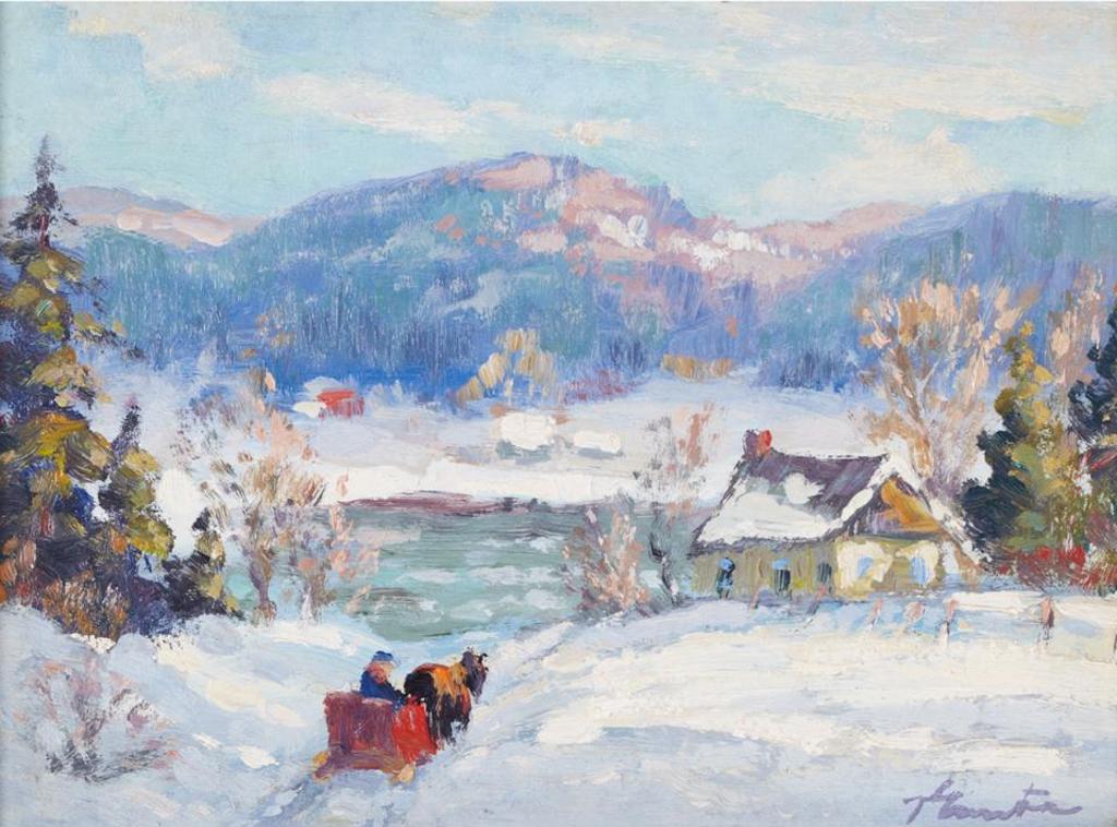 Joseph Giunta (1911-2001) - Winter, Laurentians, Qc