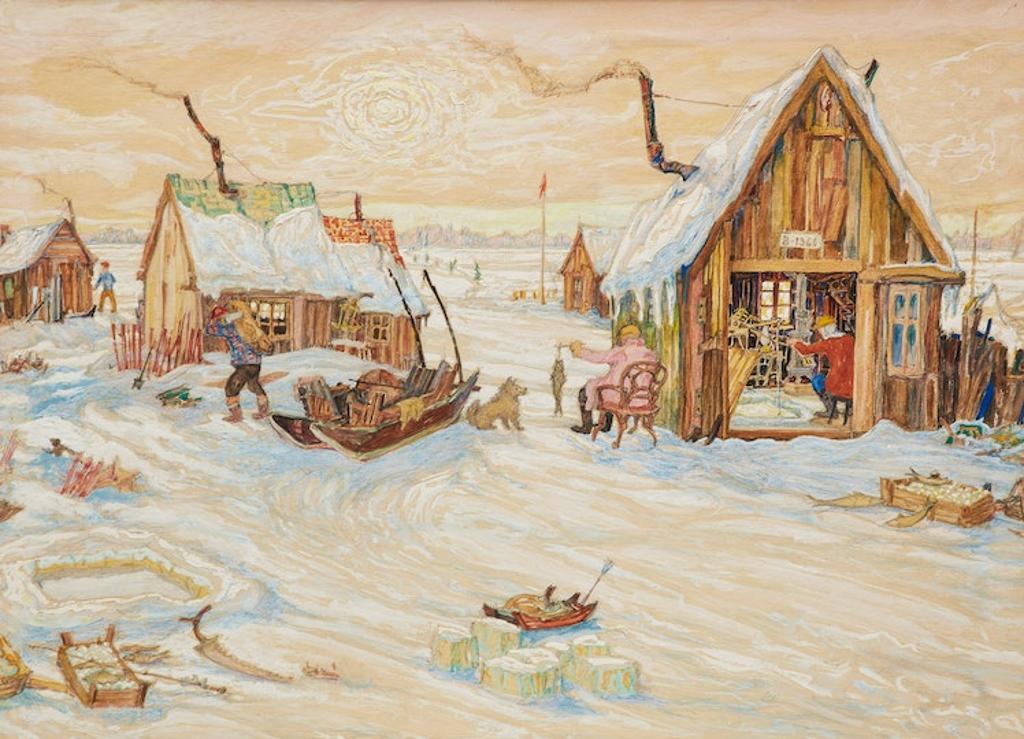 Nicholas Hornyansky (1896-1965) - Ice Shanties - Parry Sound