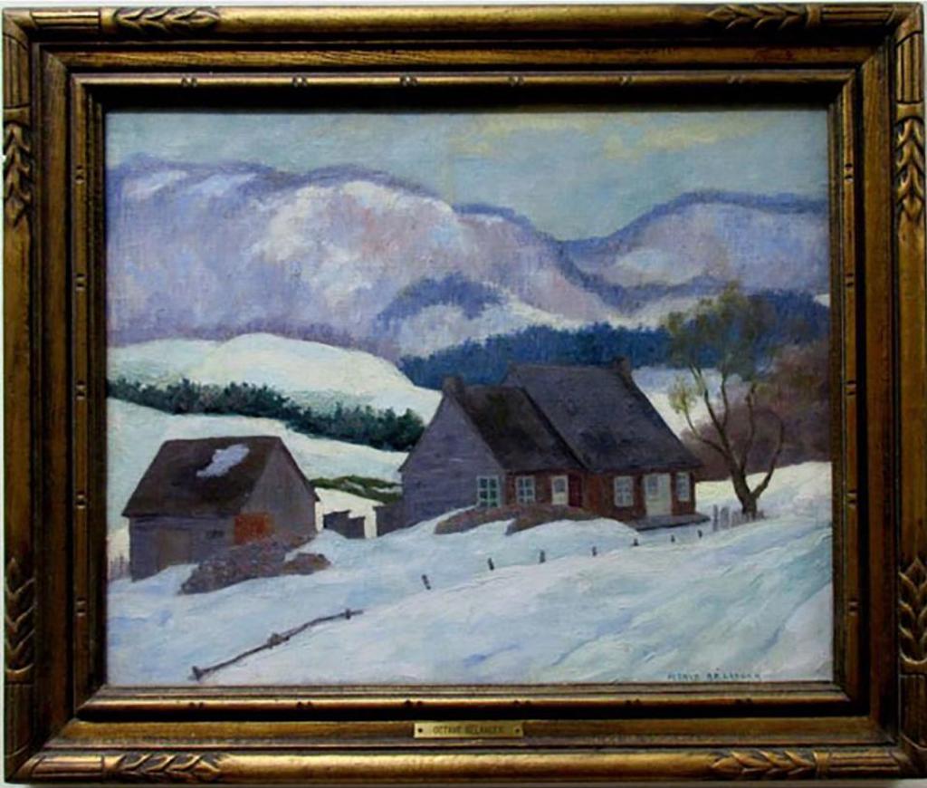 Louis Joseph Octave Belanger (1886-1972) - Winter Evening - Laurentians