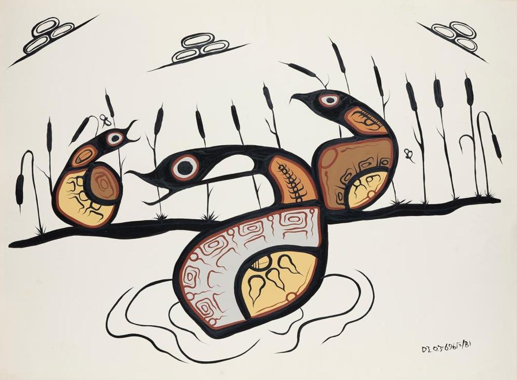 Roland Ronald Kakegamic (1958-1995) - Loons Call in the Wilderness