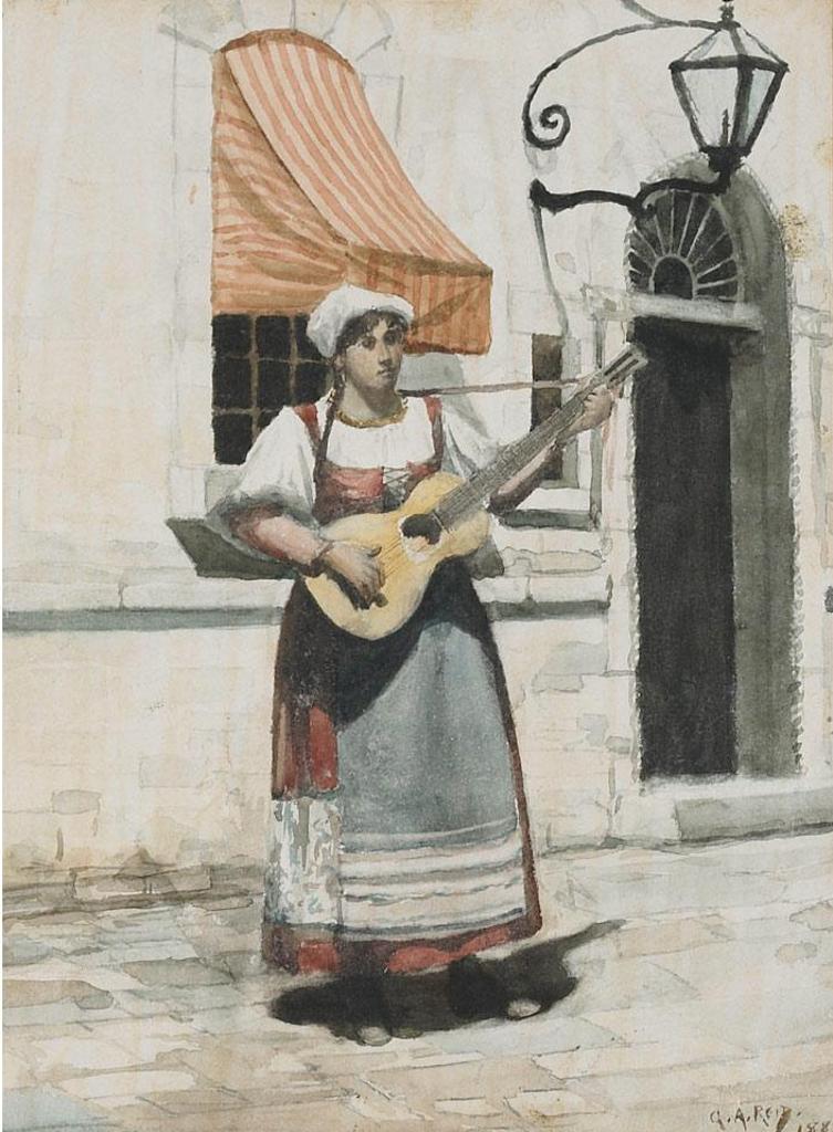 George Agnew Reid (1860-1947) - Street Singer