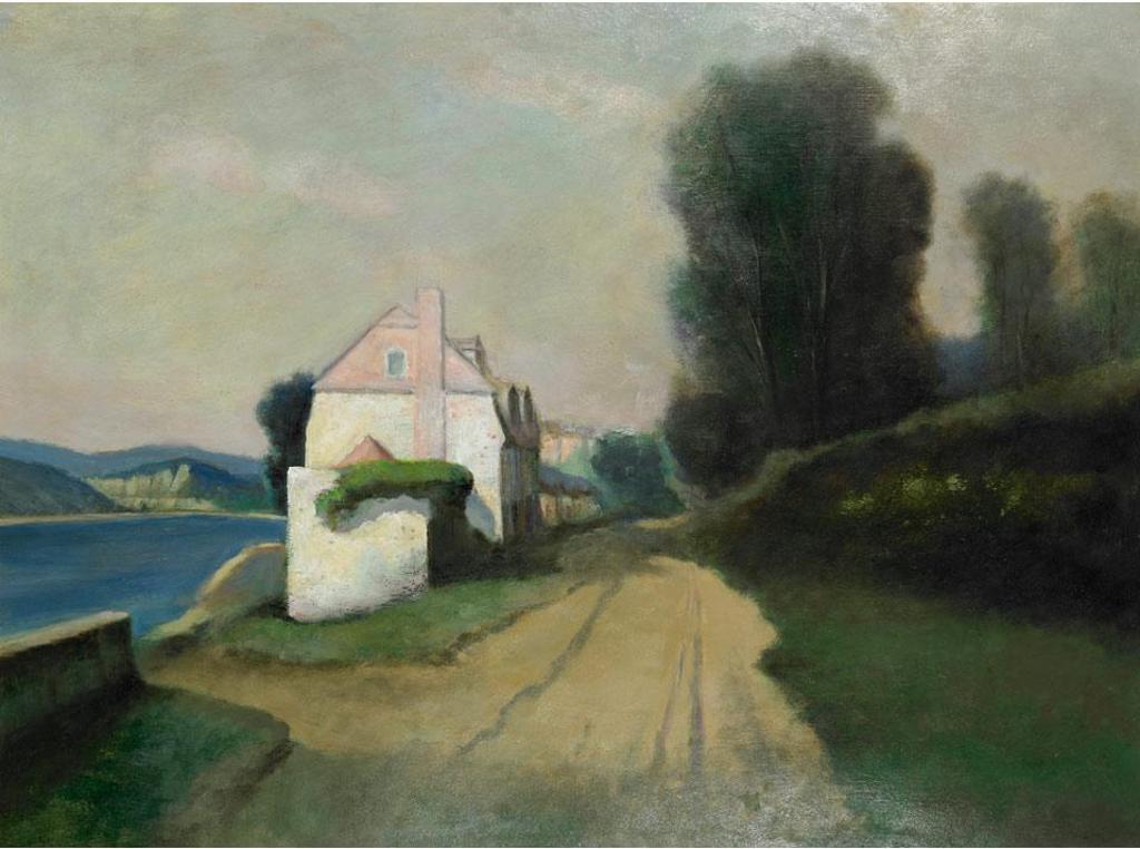John A. Hammond (1843-1939) - European Lakeside Landscape