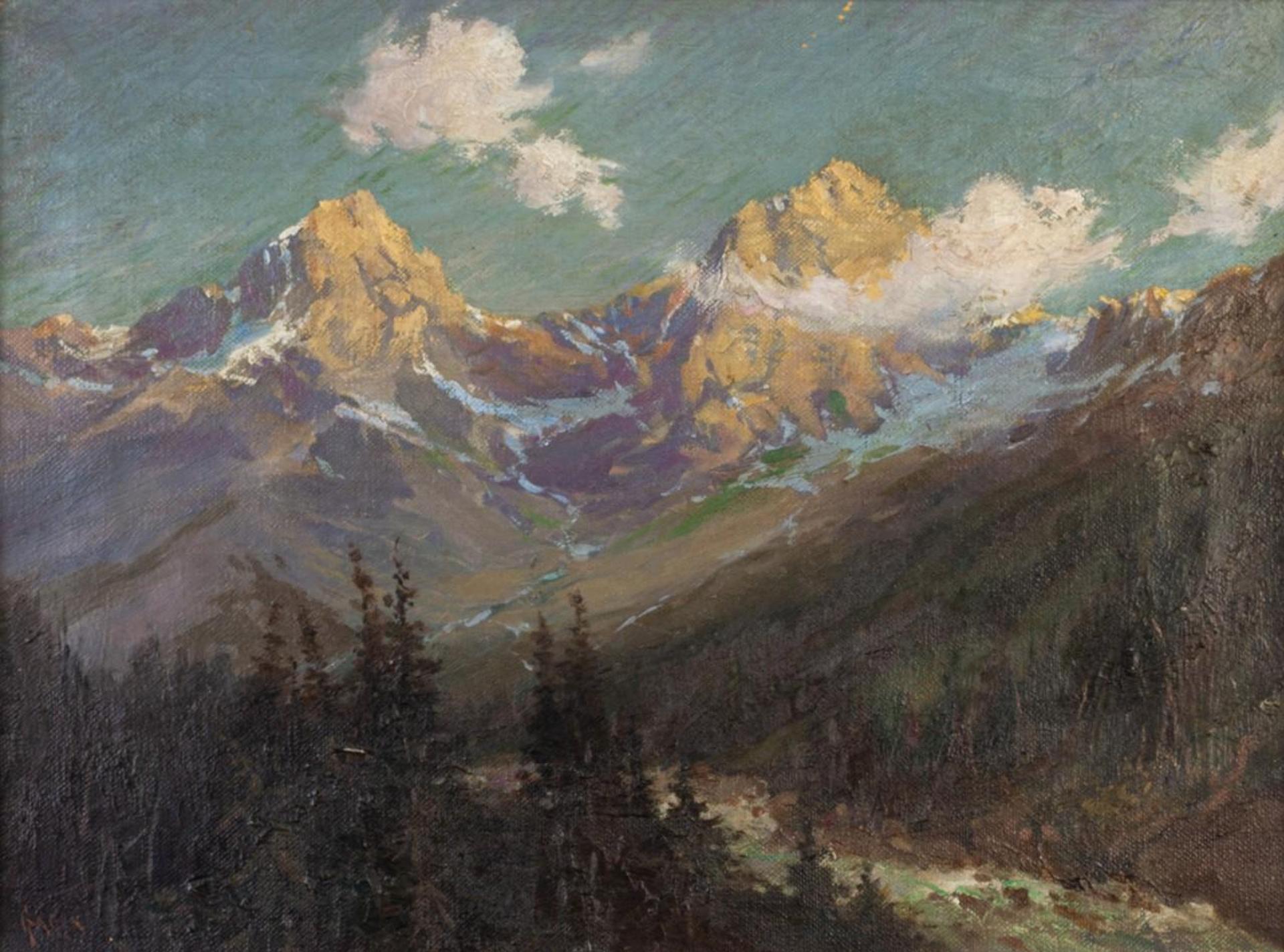 Robert Ford Gagen (1847-1926) - Mountainscape