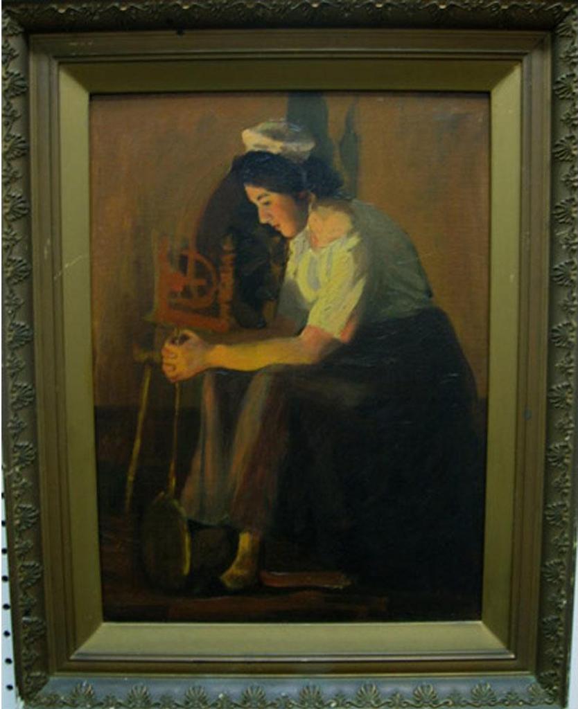 E. Umbieck Bayly - Woman At Loom