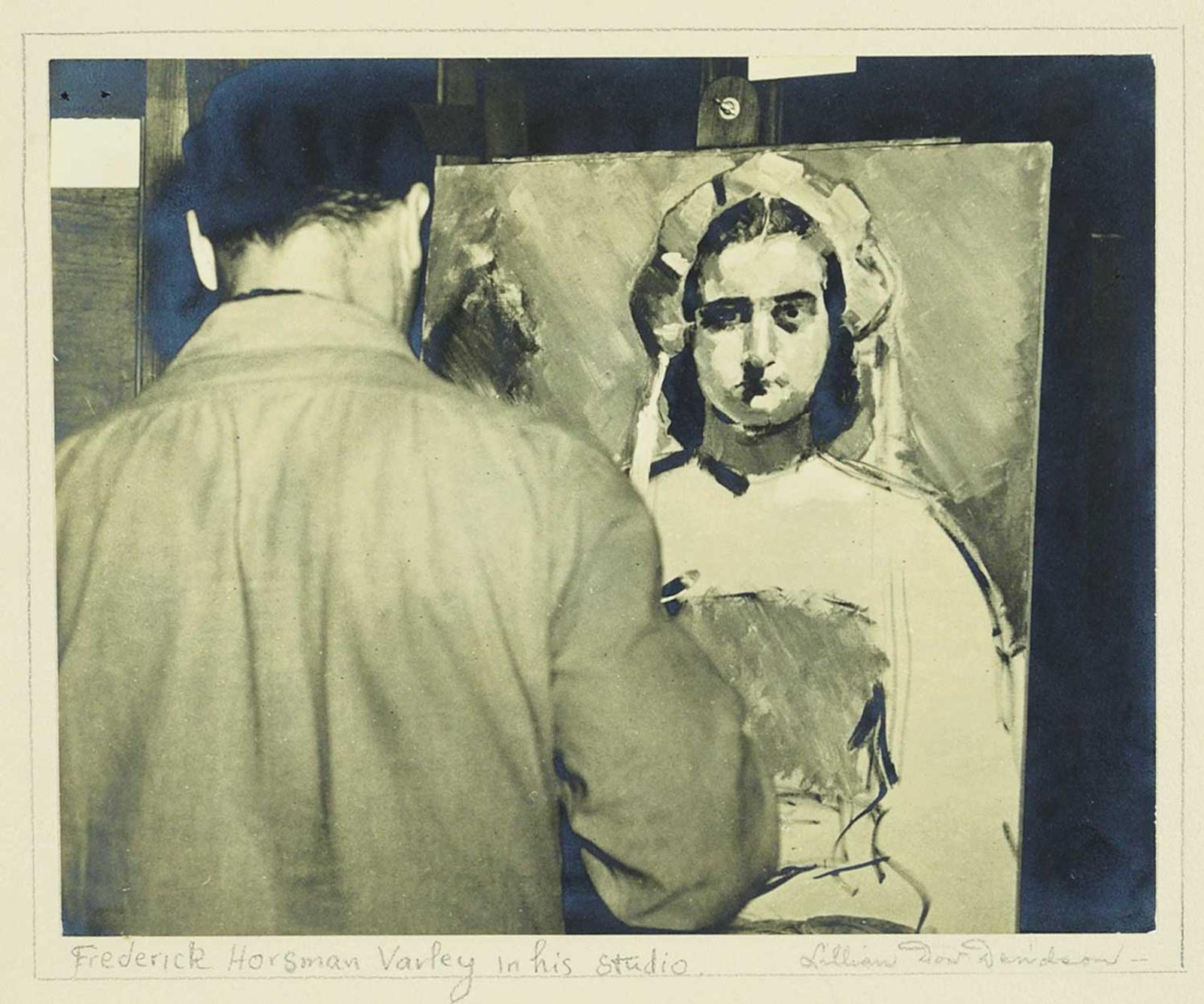 Lillian Dow Davidson - Frederick Horsman Varley in his Studio